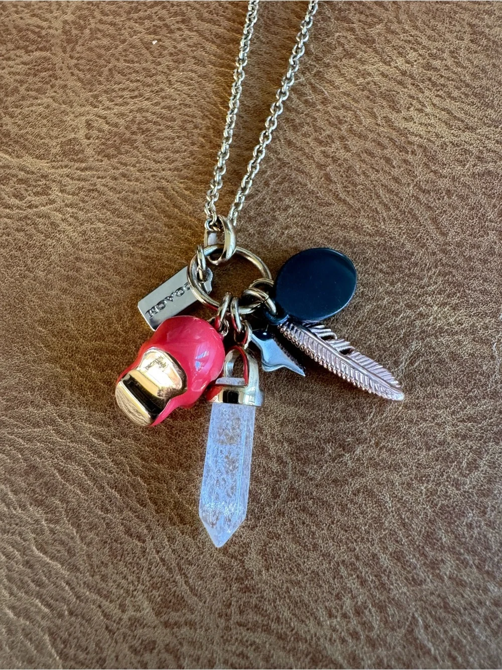 Coach Skull Charm Necklace